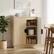 vidaXL Strani šal VENRAY Sonoma hrast 66 x 33 x 77,5 cm Inženirski les