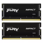 KINGSTON SODIMM DDR5, 64GB (2x32GB kit), 5600MHz, Fury Impact (KF556S40IBK2-64)