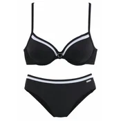 LASCANA Bikini, bijela / crna