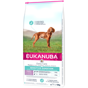 Eukanuba Puppy Sensitive Digestion piščanec in puran - Varčno pakiranje: 2 x 12 kg