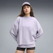 PUMA Run Culture Collective Oversized Graphic Sweatshirt Women, Clothing, Light Lavender, S