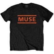 Muse Orange Logo Black M Majica