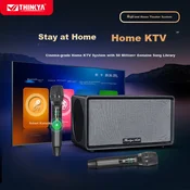 Thinkya Bluetooth karaoke zvucnik sa 2 mikrofona KK01, Crni