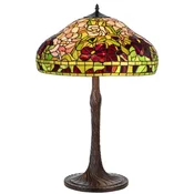 Casa Padrino luxury Tiffany table lamp multicolored A� 50 x H. 76 cm - Round Tiffany desk lamp - Living room decoration lamp - Desk decoration lamp - Luxury Tiffany lights