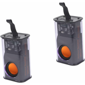 Generic Prenosni bluetooth zvočnik, mini prozoren brezžični zvočnik z RGB lučko, (21124587)