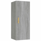 Zidni ormaric siva boja hrasta 34,5x34x90 cm konstruirano drvo