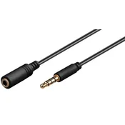 MicroConnect Avdio 3,5mm podaljševalni kabel, 0,5m Minijack, tanek, bel
