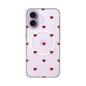 Maska za iPhone 17 6.3 Hearts Print Magsafe, Šarena