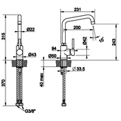 FOSTER kuhinjska armatura 8485/000