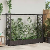 Povišeni krevet s mrežom i krovom Smeda 203 x 40 x 123 cm PP