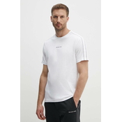 Pamučna majica Michael Kors za muškarce, boja: bijela, s aplikacijom, CT4524E1V2
