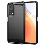 TPU gel ovitek Brushed Carbon za Xiaomi Mi 10T Pro/10T - črn