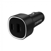 CANYON car charger OnDrive 85 PD 85W USB-A+USB-C Black - CNE-CCABR8AC