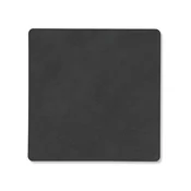Podstavek za kozarce SQUARE NUPO 10 x 10 cm, črna, usnje, LIND DNA