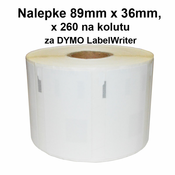 FENIX DLW-99012 nalepke 89mmx36mm, 260 nalepk na kolutu za DYMO LabelWriter serije 300, 400, 450