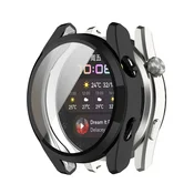 Ovitek z zaščito zaslona Techsuit Defense360 Pro za Huawei Watch 3 - črn