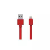 ALLOCACOC (10451RD/LGHTBC) kabl USB A (muški) na Apple iPhone Lightning (muški) 1,5m crveni