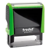 TRODAT Printy 4.0 pečat, kućište u jabučno zelenoj boji, plavi jastučić za tintu 4912Z/K