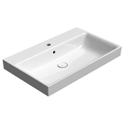 Gsi GSI KUBE X Keramično Umyvadlo 80x50cm ExtraGlaze Bela