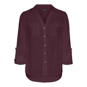 VERO MODA Bluza VMBUMPY  vinsko rdeča