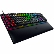 Razer Huntsman V2 Gaming Tastatur, Purple Switch - schwarz RZ03-03931000-R3G1