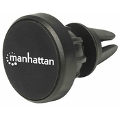 MANHATTAN Magnetni nosilec za mobitel MANHATTAN, na zračnik v avtu, nedrseča blazinica, črne barve 461504