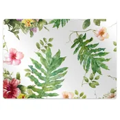 Decormat Podloga za zaščito tal Listi in cvetje 120x90 cm 2 cm