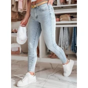 Spodnie damskie jeansowe skinny VISBAN niebieskie Dstreet