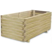 Vidaxl Visoka greda 100x50x40 cm lesena pravokotna