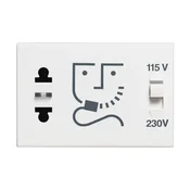 VTIČ ZA BRIVNIK 2P/115V/250V 3M BEL RW4177