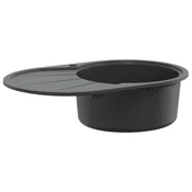 vidaXL Pomivalno korito z eno posodo Granit 77 x 49 x 20.5 cm