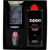 shumee Darilni set vžigalnikov ZIPPO LOTUS FLOWER DESIGN št. 1