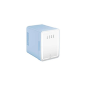 ELLE 4L mini fridge with LED make-up mirror, blue