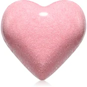 Delia Cosmetics Fizzing Bath Heart Wild Strawberry kroglica za kopel z jagodnim okusom 100 g