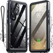 Vodoodporen ovitek ShellBox WaterProof za Samsung Galaxy S25 Ultra z IP68 za spuste do 1.5m globine - črn
