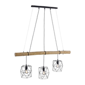 Leuchten Direkt 15503-18 - Luster na sajli EDGAR 3xE27/60W/230V