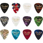 Fender 351 Shape Celluloid Medley Medium 12 Pack
