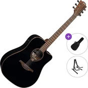 LAG Tramontane 118 T118DCE Standard SET Black Elektroakustična dreadnought
