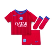 Paris Saint-Germain 2025/26 Stadium Third Baby/Toddler Nike Total 90 Football Replica 3-Piece Kit - Red - Polyester
