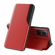 Etui ovitek s prednjim okencem za Xiaomi Redmi Note 12S 4G/Note 11S, Rdeč