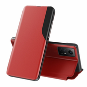 Etui ovitek s prednjim okencem za Xiaomi Redmi Note 12S 4G / Note 11S, Rdeč