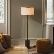 Globen Lighting Stojna svetilka Bosco, bež/rjava, višina 144 cm - Dnevna soba/jedilnica - bež, rjava - Les