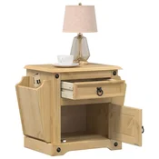 Vidaxl vidaXL Nočna omarica Corona 45x35x47,5 cm masivni borov les