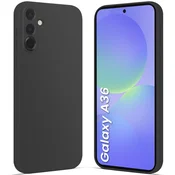 GS Ovitek za Samsung Galaxy A36 5G, Silikonski Lite, Črn