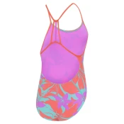 Speedo allover lane line back girls kaluna floral/arctic glass 116cm