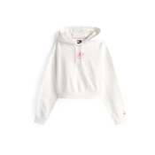 Tommy Jeans Majica HEART roza/bela
