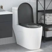 WC daska Antracit 49 x 36 x 4 cm Duroplast