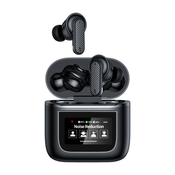 SonicWave Platinum - Premium Bluetooth slušalke ANC + ENC z HD zvokom, mikrofonom in zaslonom s številnimi funkcijami - matte carbon