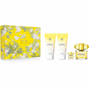 Versace Yellow Diamond Ženski poklon set (EDT 90Ml + Losion za telo 100Ml + Gel za tuširanje 100Ml + EDT 5Ml) 5200635 W