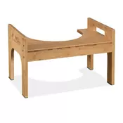 Northix WC stolček iz bambusa ergonomski nedrseč